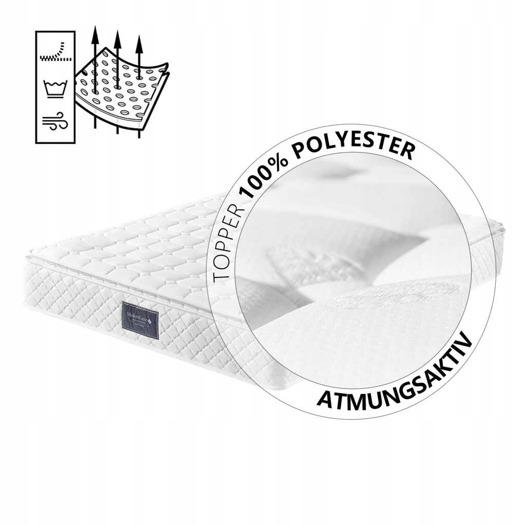 Letto imbottito 160x200 grigio con USB, telaio - Xylo