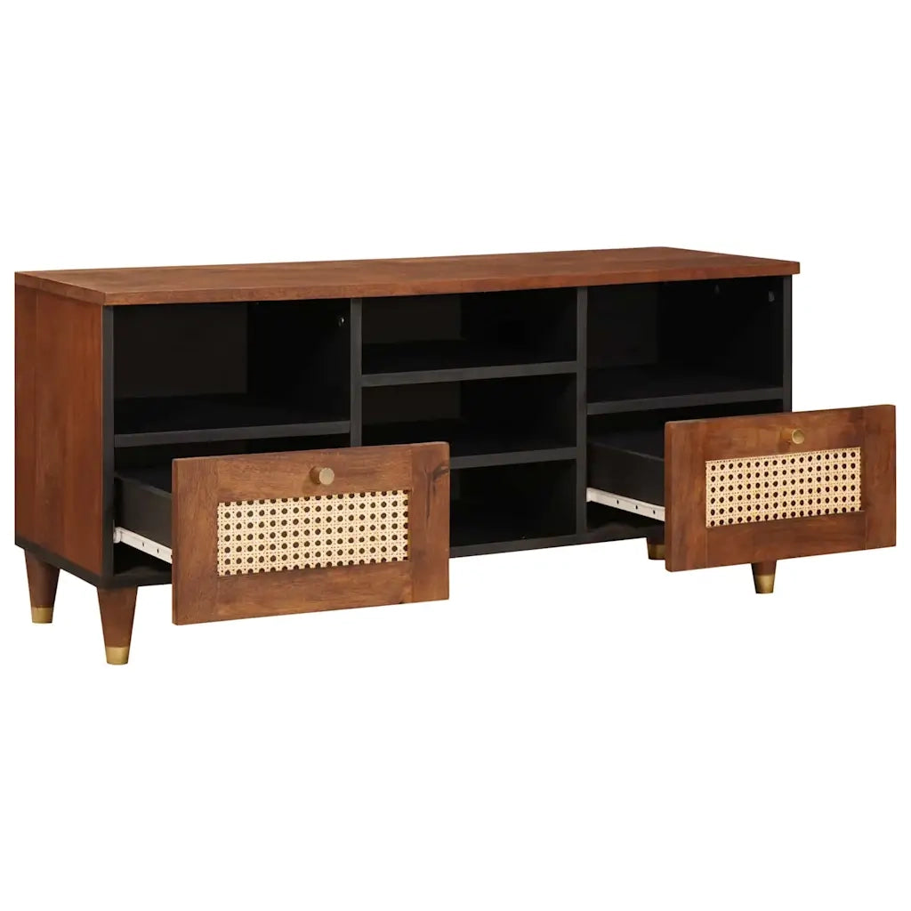 Mobile TV | Armadietto TV | Mobile Porta TV Marrone 100 x 33,5 x 46 cm Legno di mango massello