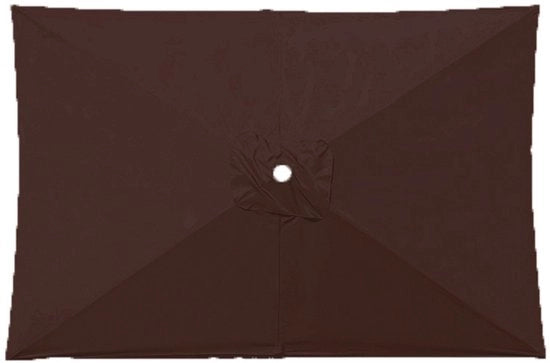Parasole sostitutivo per 10ft x 6,5ft 6-ribs patio parasole per esterno, protezione UV per piscina, giardino, cortile (solo parasole) - Marrone - 2*3m