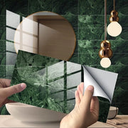 Stickermarmerizzazione per parete 12x6 pollici, 32 pezzi, PVC, pellicola da parete, carta da parete adesiva, per cucina, armadi, mobili, tavolo.