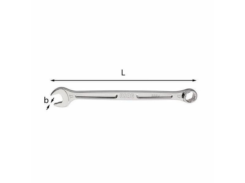 Chiavi combinate Usag 285X con forchetta ed anello speciali 15 gradi - 8