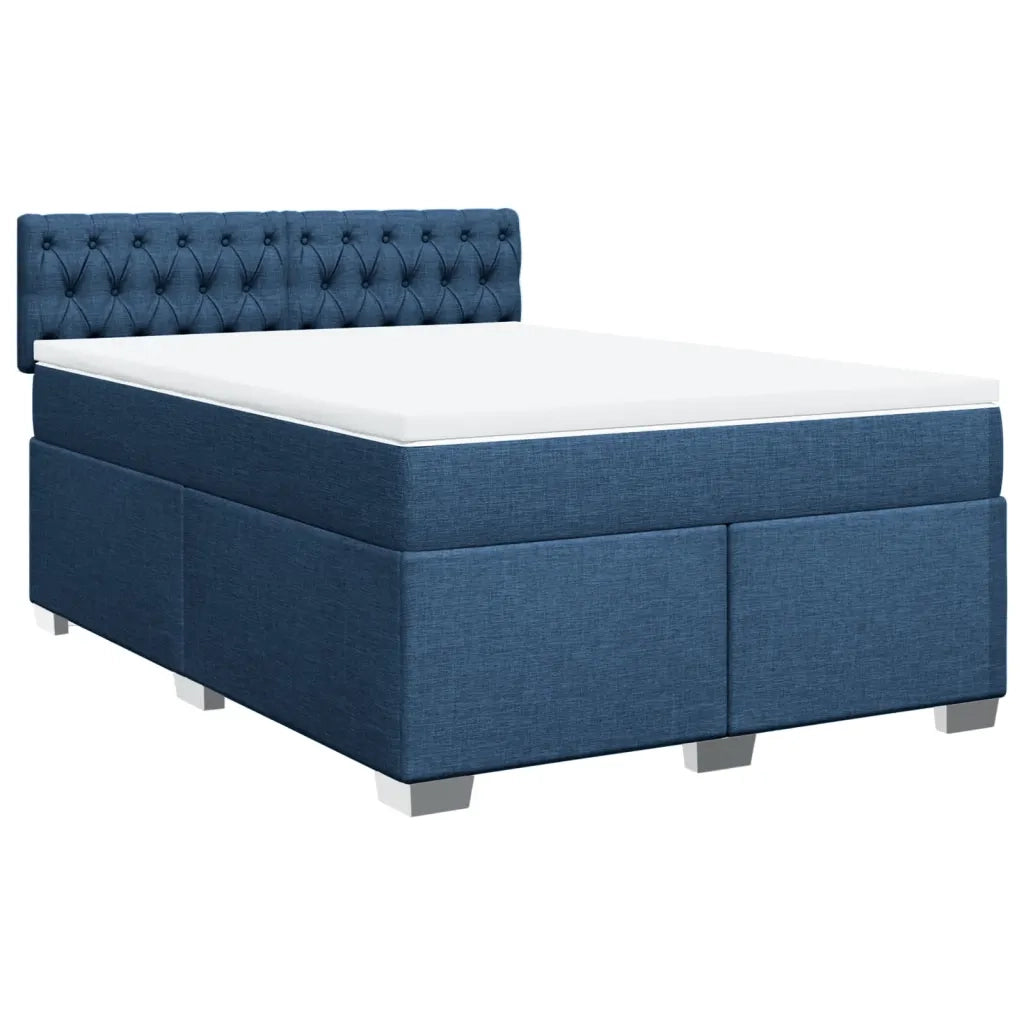 Giroletto a Molle con Materasso Blu 160x200 cm in Tessuto 3288252