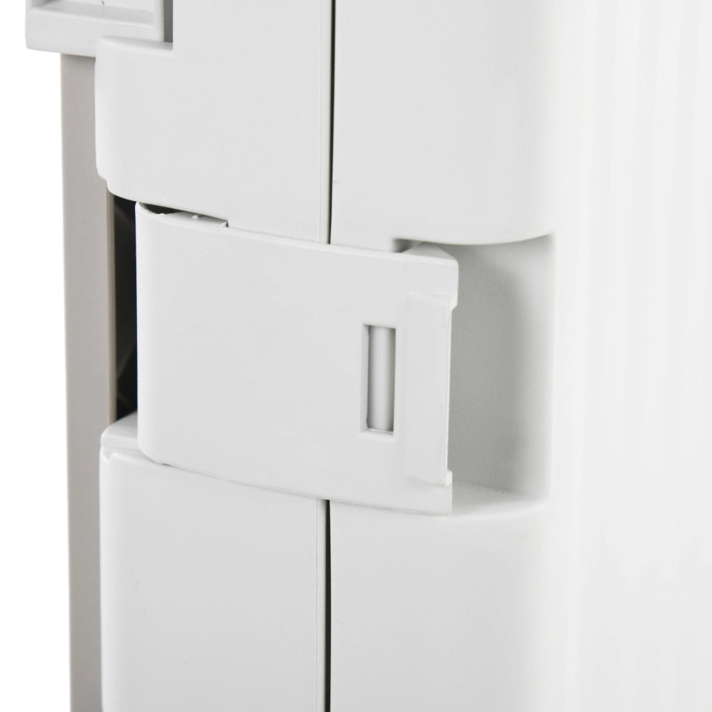 Carrello per Supermercato con 2 Ruote e Manico Regolabile ¨C zephmum ¨C Bianco 41,5x32,5x85 cm
