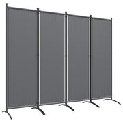 Paravento Pieghevole 4 Pannelli ¨C Minimal ¨C Grigio Scuro 221x50x172cm