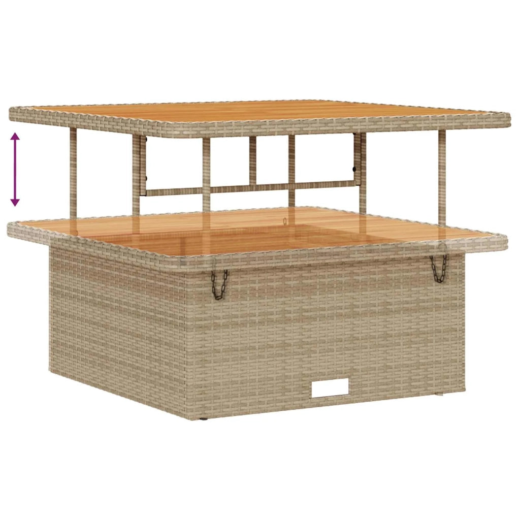 Set Divano da Giardino con cuscino 11 pcs Beige e Grigio Chiaro 3363287
