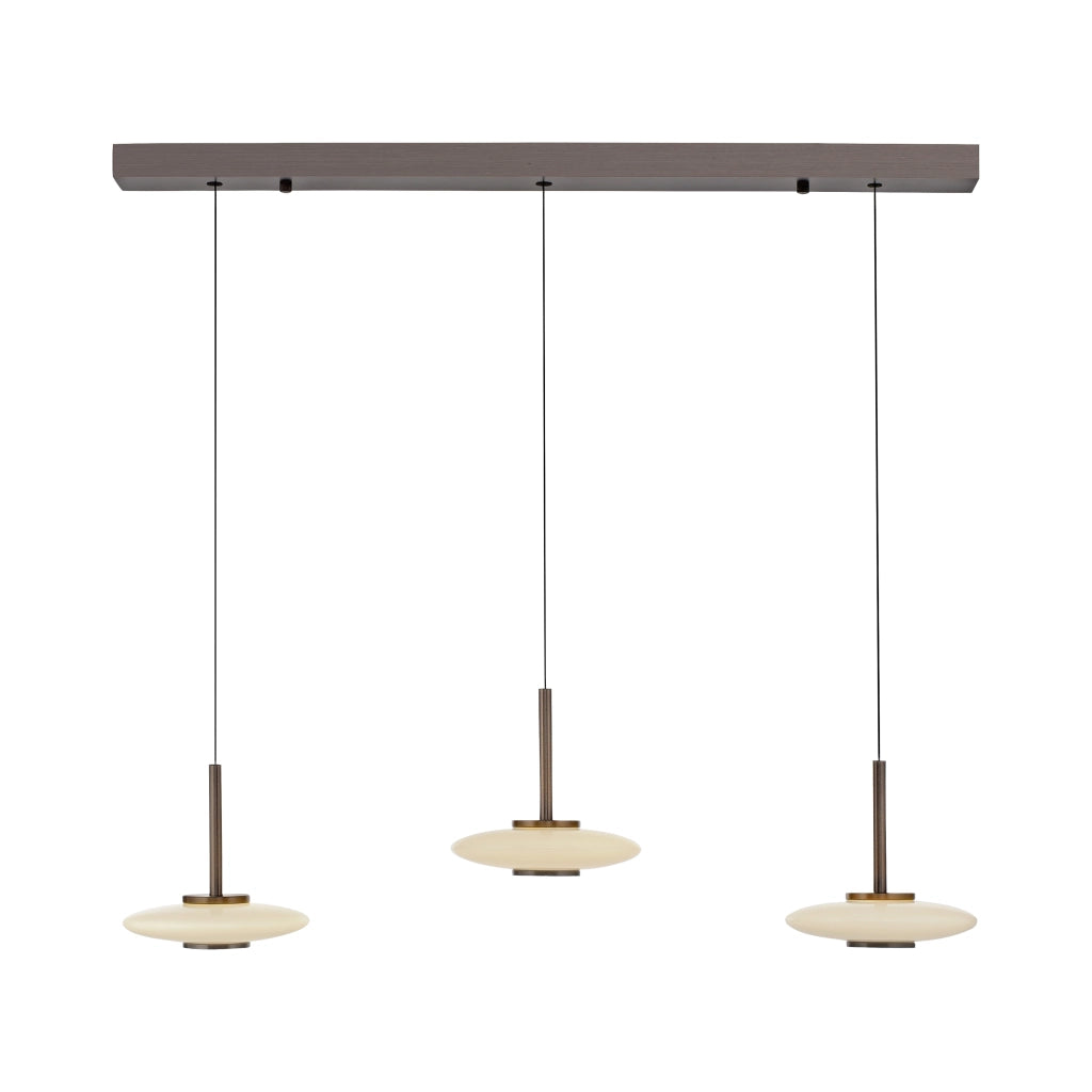 Sospensione moderna PURE VITRUM bronzo/bianco LED 10W Neuhaus