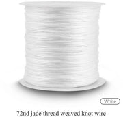 Corda a nodi macramè 100m - Resistente e duraturo - Filo in nylon - Corda a nodi - Nodi macramè - Collana per DIY - Corda decorativa