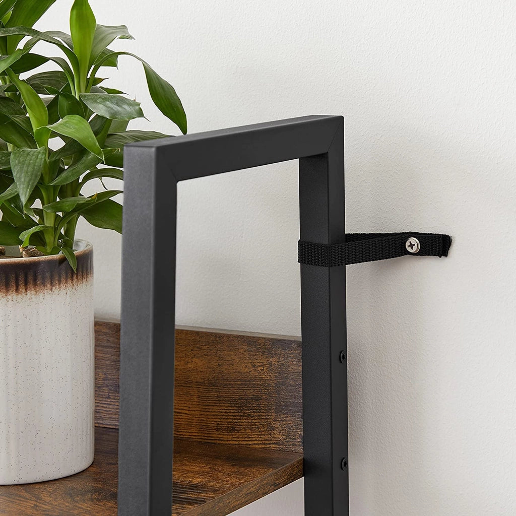 Libreria VALORA marrone rustico 5 ripiani stile loft LLS109B01V1