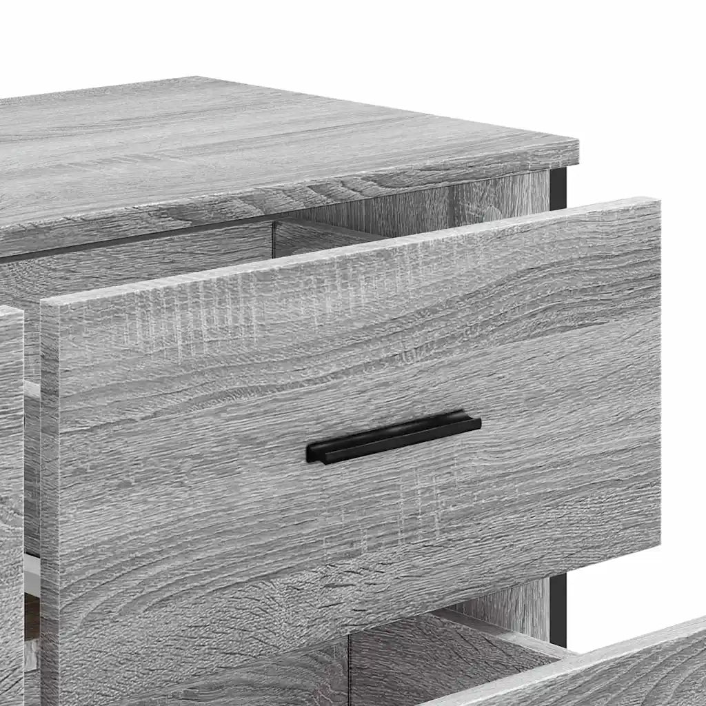 Cassettiera Grigio Sonoma 91x35,5x74,5 cm in Truciolato 3295305
