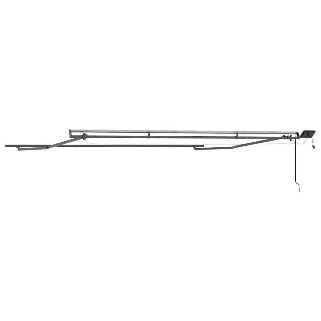 Tenda da Sole con Antracite 5 x 3 m Metallo 313243