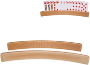 Porta carte da gioco curva - 2 pezzi - Design ergonomico - Piatto per carte da gioco per bambini - Dimensioni 33,5 x 3,5 cm