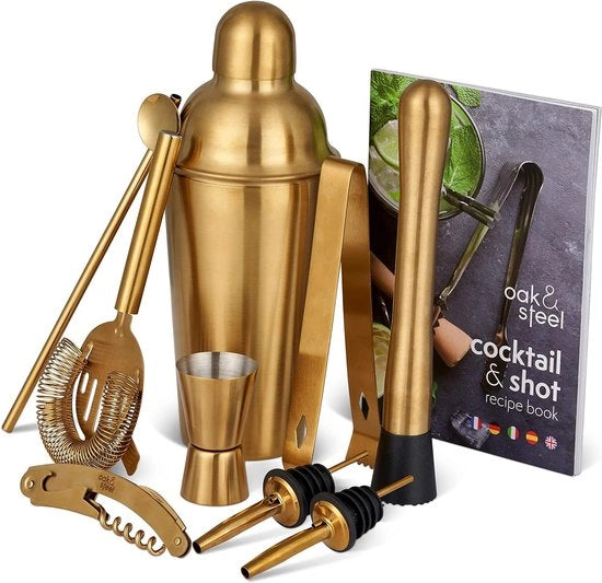 Set di shaker per cocktail a 10 pezzi premium