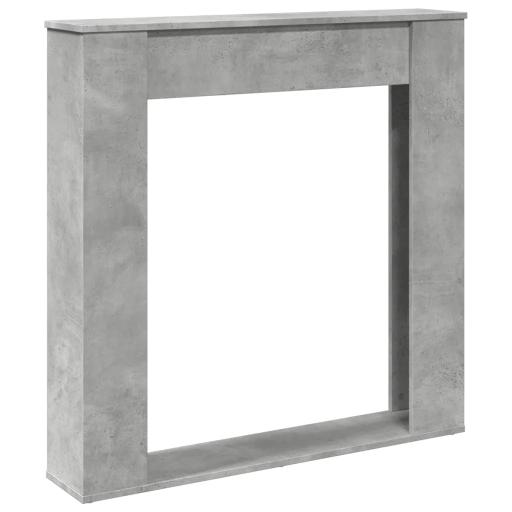 Cornice per Camino Grigio Cemento 100x20x100 cm in Truciolato CFW8032728