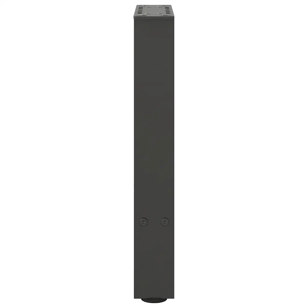 Gambe per Tavolino da Caff¨¨ Antracite 2 pz-Set di 2 Gamba per Tavolo 28x(42-43) cm Acciaio
