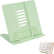 Supporto Librario Opaco - Rilegabile - Leva in Metallo - Regolabile - Angolo - Verde - Uso Ufficio Scuola Casa
