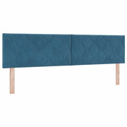 Testiera | Testata LED Blu Scuro 180 cm Velluto
