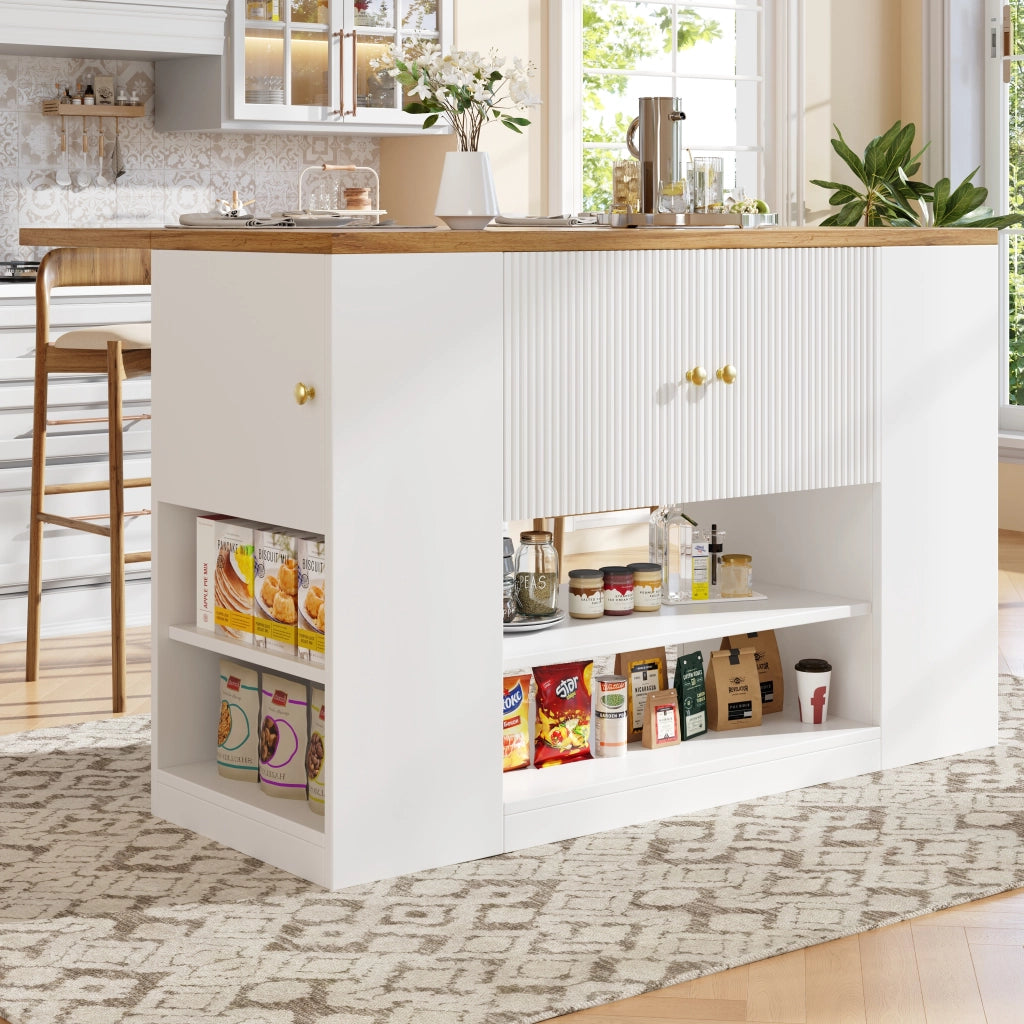 Mobile da Cucina con Cassetti e Ripiani ¨C Xylo ¨C Bianco
