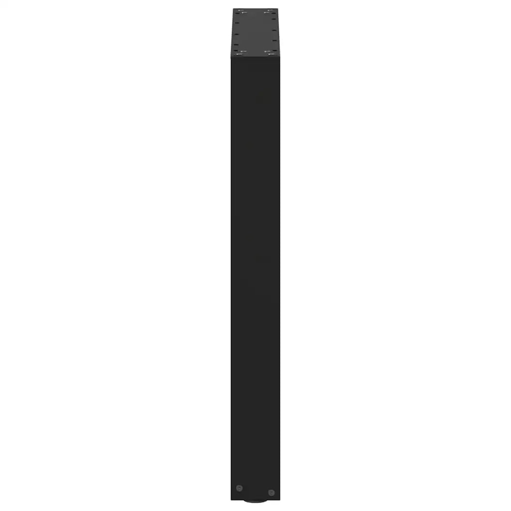 Gambe per tavolo da pranzo a forma di U 2 pz nere 60x(72-73) cm in acciaio 4013180