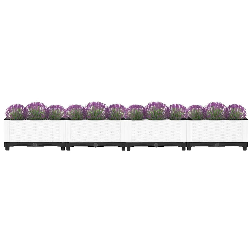 Fioriera Rialzata-Vaso da Esterno-Fioriera Elevata 160x40x23 cm in Polipropilene 640948