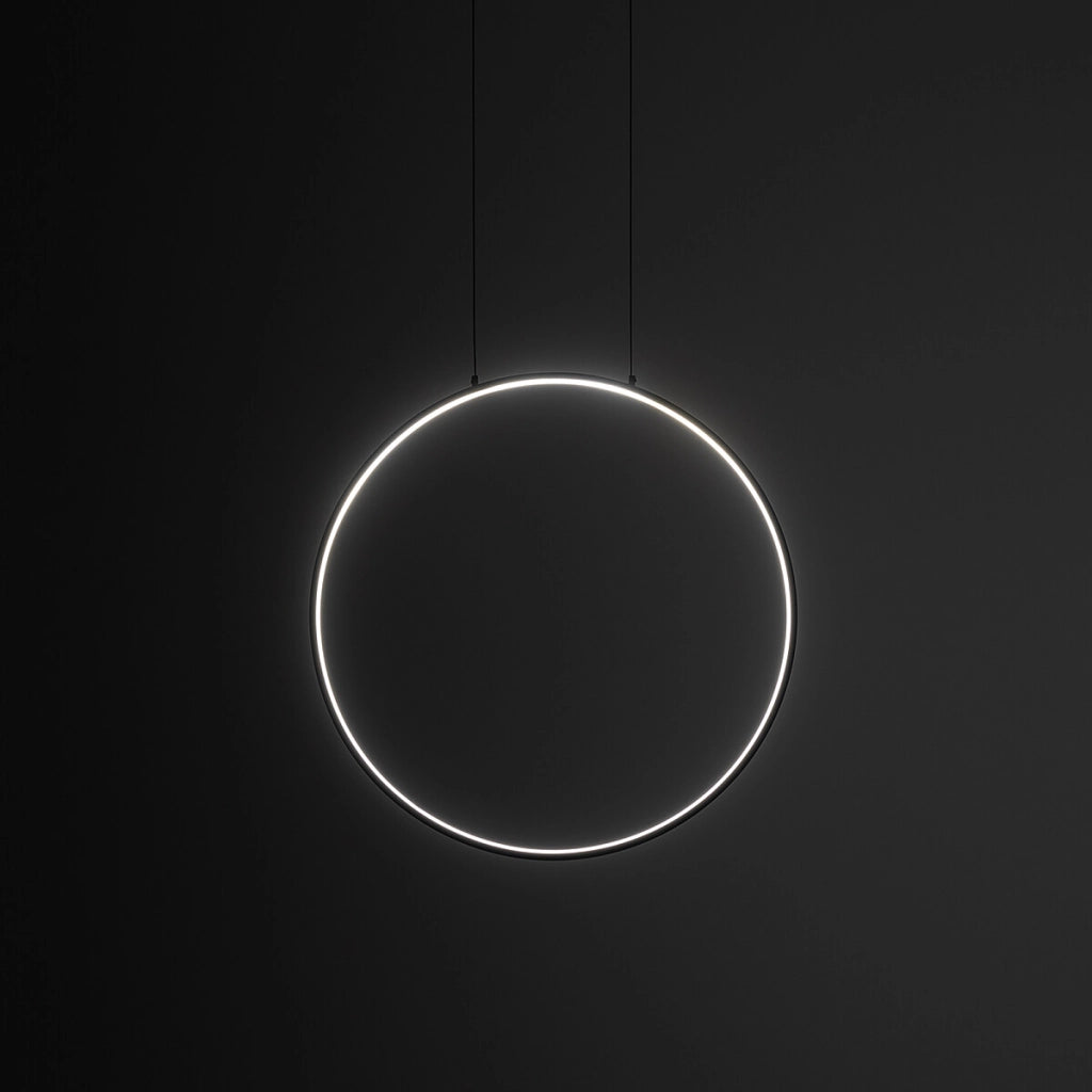 Lampada a sospensione Nowodvorski Circolo S nera LED 3000K