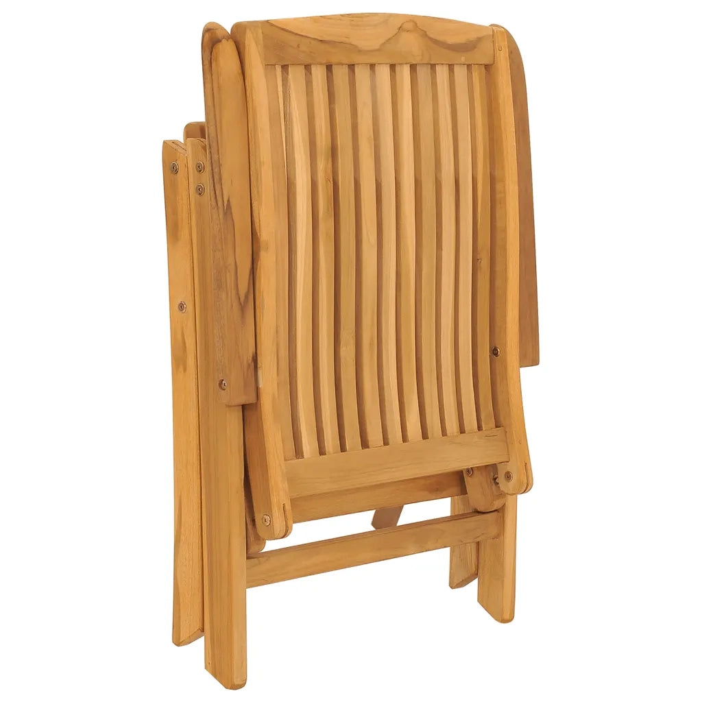 Sedie da Giardino Reclinabili con Cuscini 6 pz in Legno di Teak 3196500