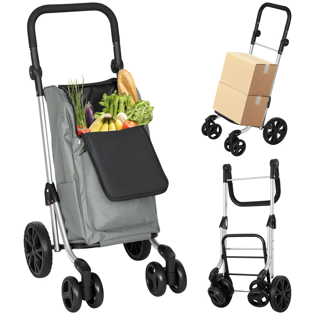 Carrello Pieghevole ¨C Minimal ¨C Grigio 44x58x100 cm