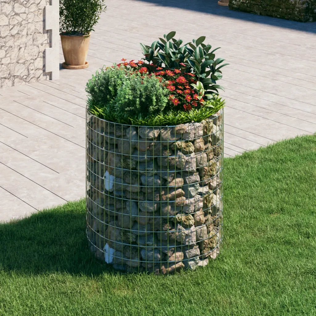 Palo Gabbione Circolare in Acciaio Zincato Ø100x100 cm 152018