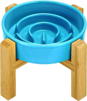 Lento alimentatore ceramico per razze piccole - azzurro cielo Ø 16 cm 400 ml