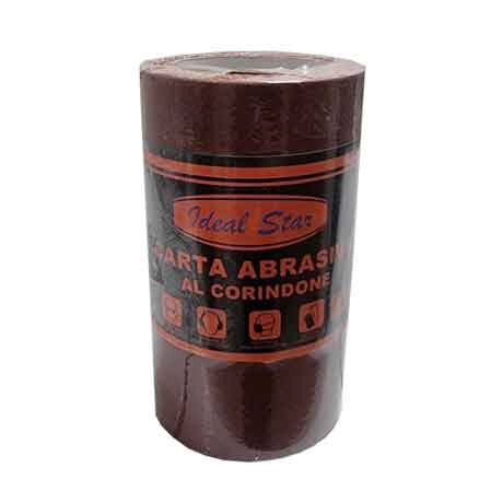 MINI ROTOLO CARTA ABRASIVA IDEAL STAR grana 100 - rotolo mm 115x5mt - IDEAL STAR
