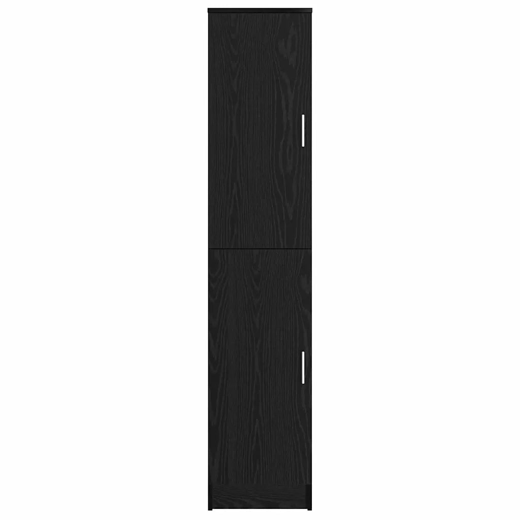 Credenza | Madia | Buffet da pranzo | Armadio da pranzo Rovere Nero 35 x 39 x 168 cm