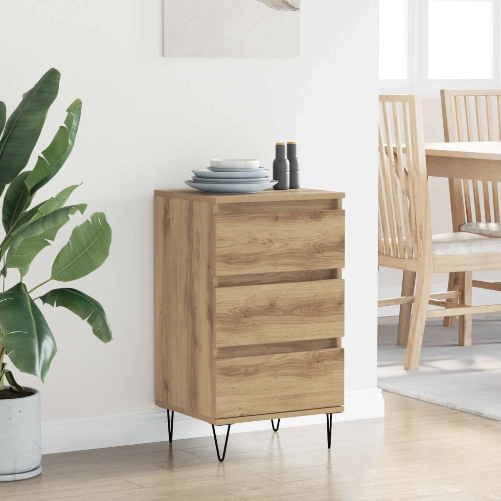 Credenza | Madia | Buffet da pranzo | Armadio da pranzo con cassetto Rovere artigianale 40 x 35 x 70 cm
