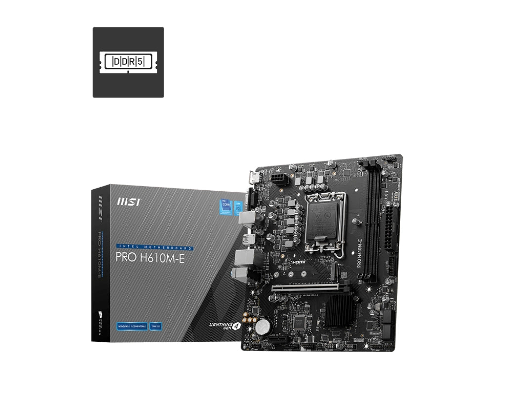 Msi pro h610m-e scheda madre intel h610 lga 1700 micro atx