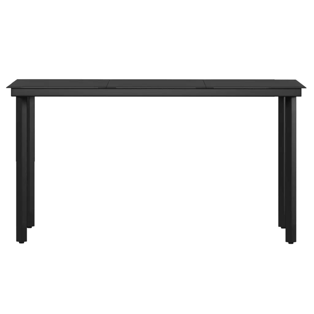 Set da Pranzo da Giardino 5 pz con Cuscini Grigio e Nero 3099289