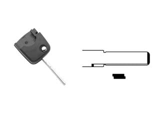 COVER CHIAVI PER AUTO AUDI VOLKSWAGEN HU66ARS8  HU66ARS8  3 bottoni    SILCA