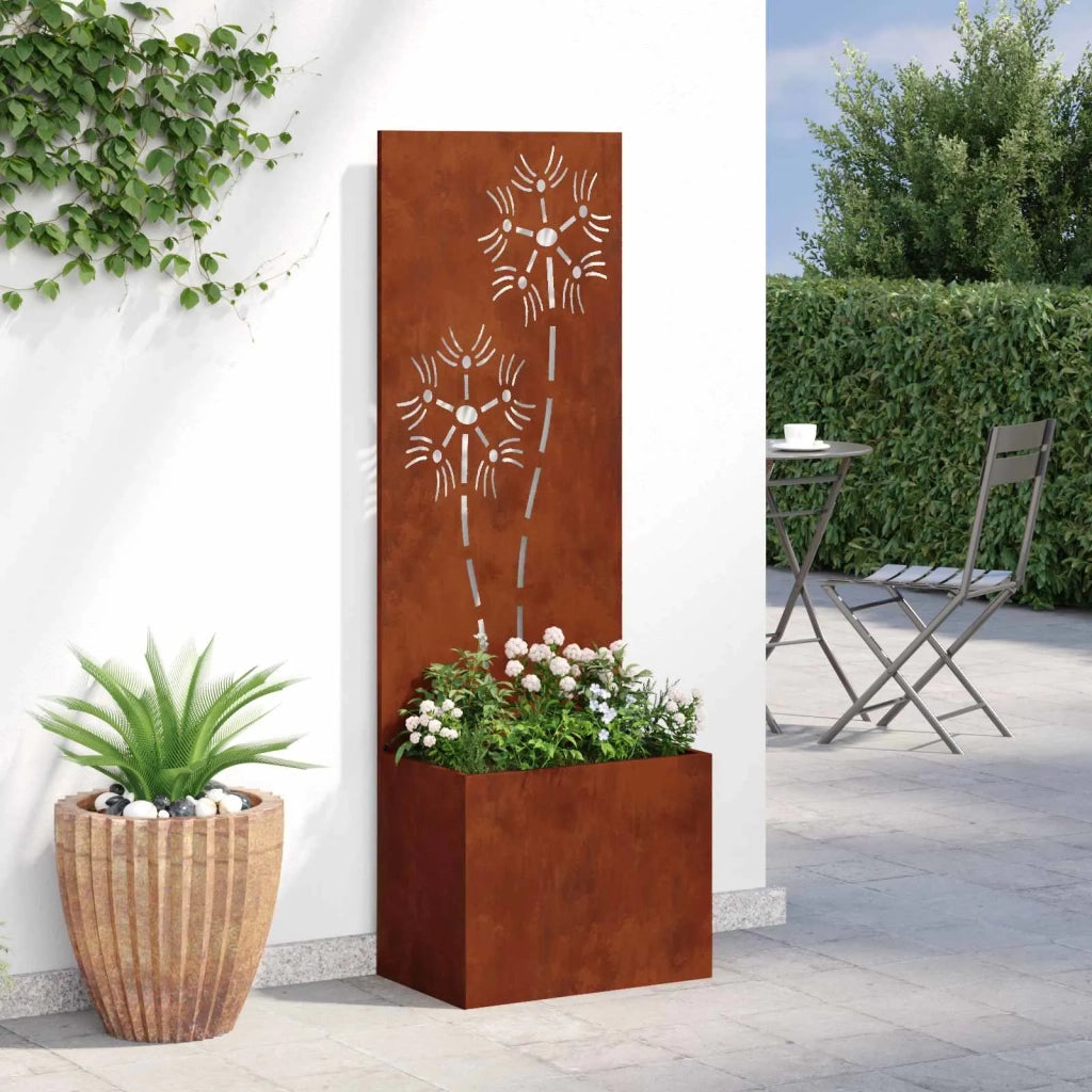 Schermo per privacy in giardino Ruggine 50 x 32 x 150 cm 876440