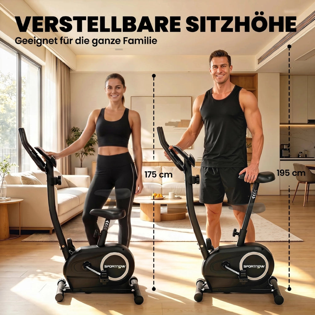 Ciclismo Indoor Bicicletta da Allenamento ¨C Zephmum ¨C Regolabile in Altezza con App e Monitor LCD