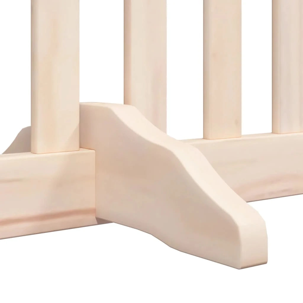 Cancelletto di sicurezza per animali domestici porta pieghevole 12 pannelli legno di pioppo marrone 02_0023162