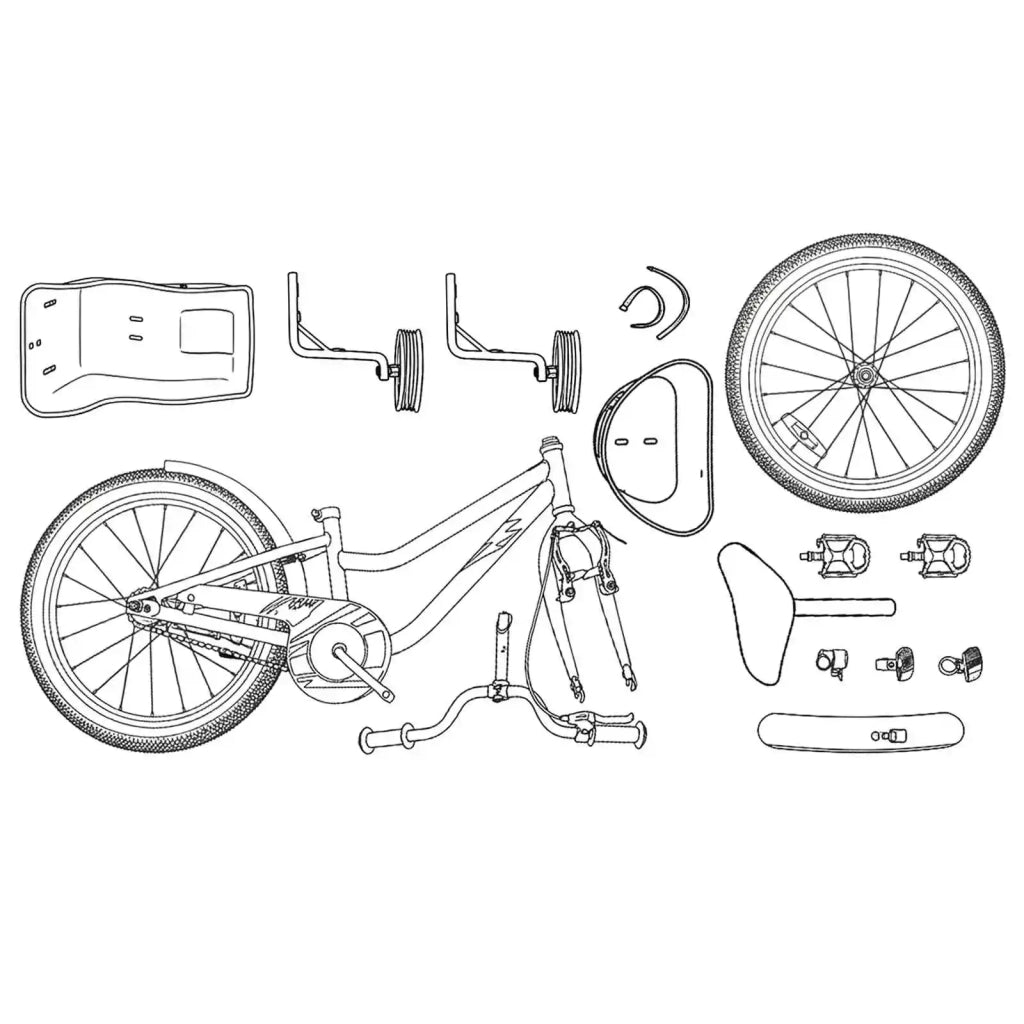 Bicicletta per Bambini 12 Pollici per bambini di 2-4 anni 42009229