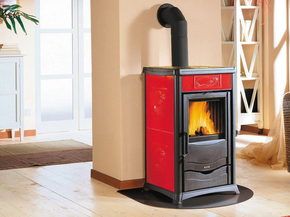 1pz stufa a legna cer. rossella plus liberty bordeaux cod:ferx.35192