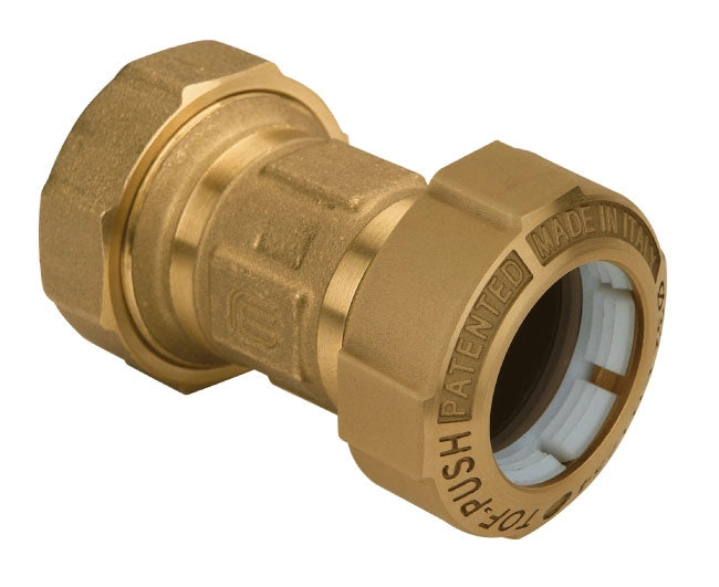 RACCORDO DRITTO IN OTTONE DOPPIO TOF-PUSH ø40   EFFEBI S.P.A.