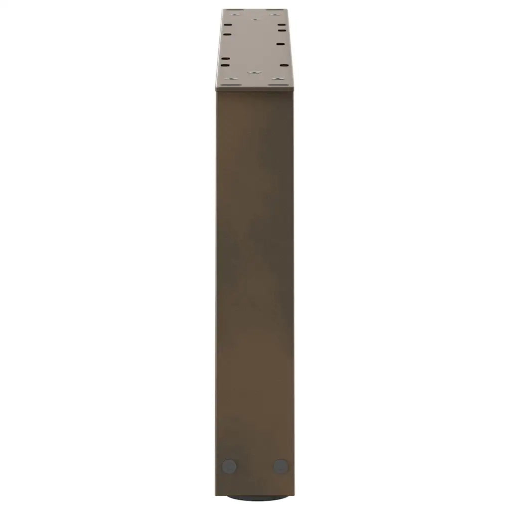 Gambe per Tavolino da Caff¨¨ a Forma di V 2 pz | Piede del tavolo Acciaio Naturale 60x(30-31,3) cm Acciaio