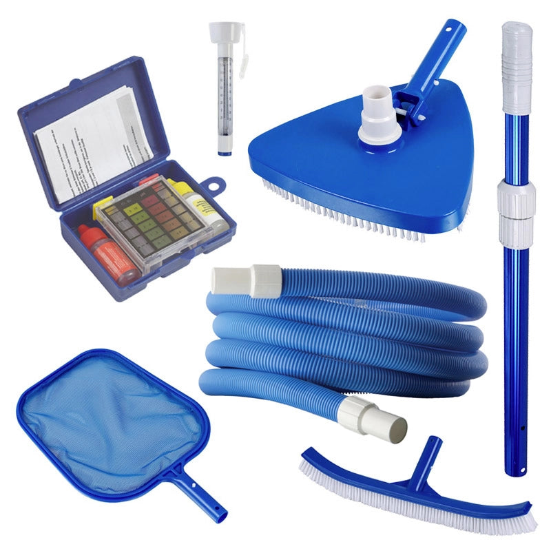 Kit Di Pulizia Per Piscine, Con Asta Telescopica Da 7,00 M Lunghezza: 4.80 m
