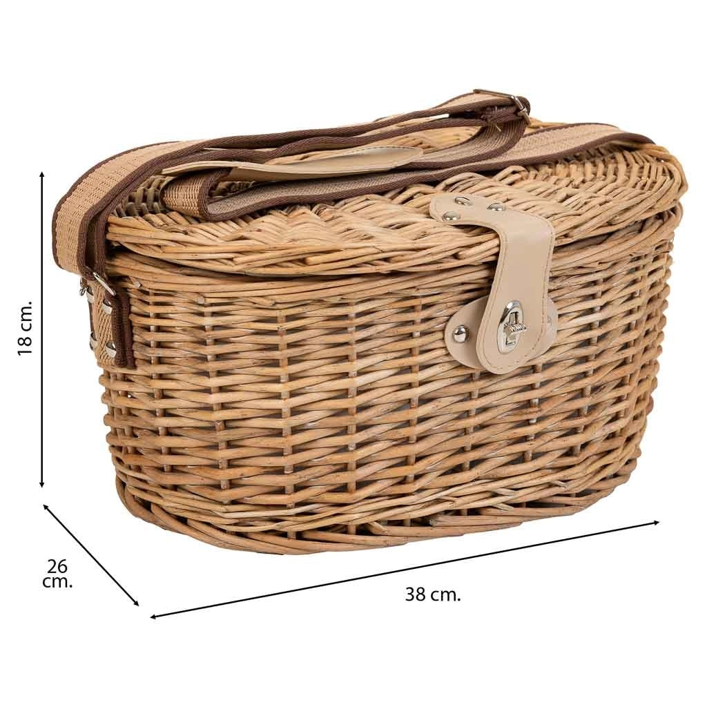 Cestino pic-nic marrone 38x26x18h