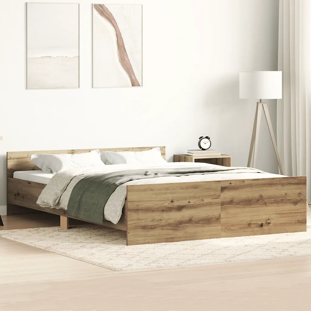 Giroletto senza Materasso-Struttura Letto Rovere Artigianale 140x190cm 236297