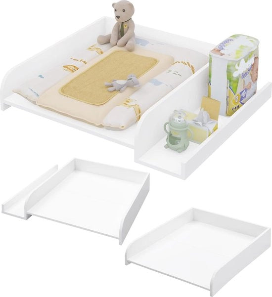 Cuscino di protezione per lavatrice, cuscino di copertura con bordo di protezione e cassetto di stoccaggio, coperchio in legno, adattabile a lavatrice o asciugatrice, 80 x 70 x 16,5 cm
