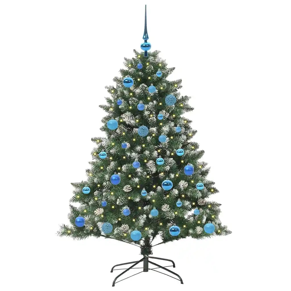 Albero di Natale | Decorazioni natalizie artificiale con 150 LED Verde 150 cm