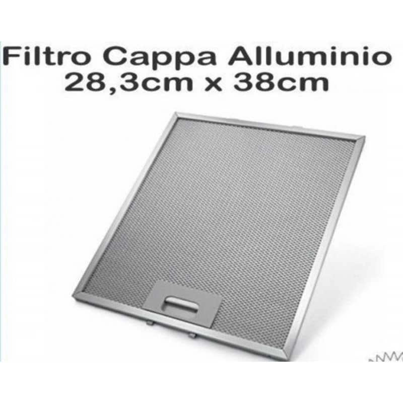 FILTRO CAPPA ALLUMINIO ELICA MISURE 28,3 cm x 38 cm Metallico GF03QB - ELICA