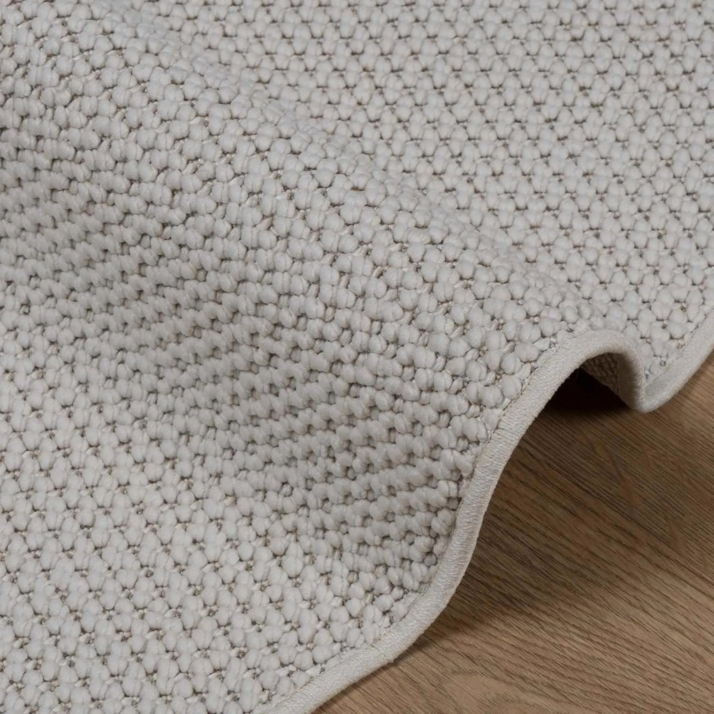 Tappeti per area Rotondo LUGO Crema Ø 160 CM Poliestere 42022685