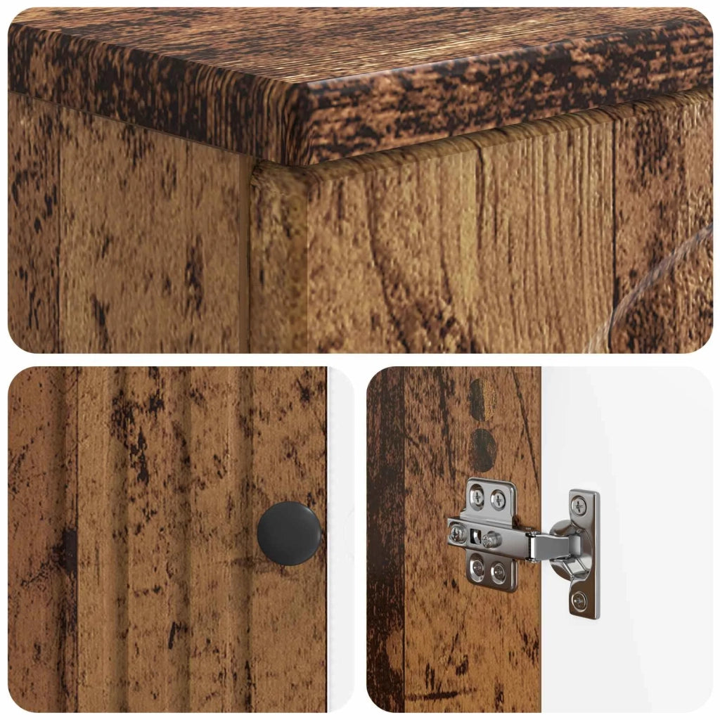 Set di Armadi da Bagno da 2 Pezzi ALKMAAR Legno antico 3417592