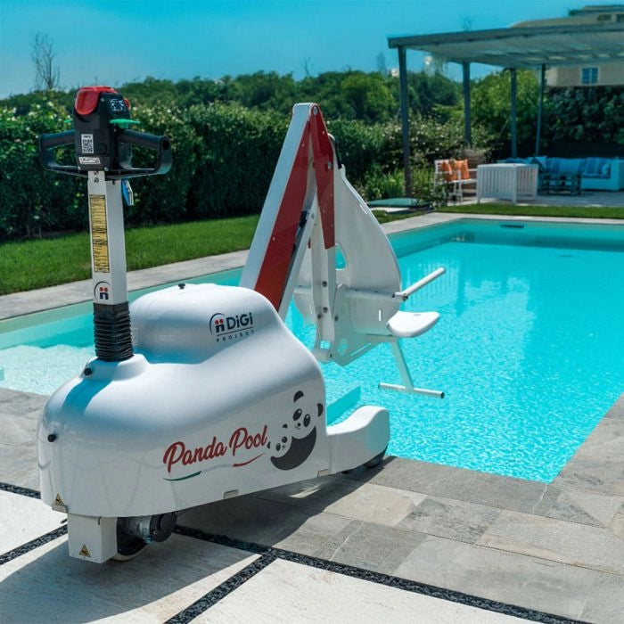 Sollevatore per piscina mobile PandaPool motorizzato